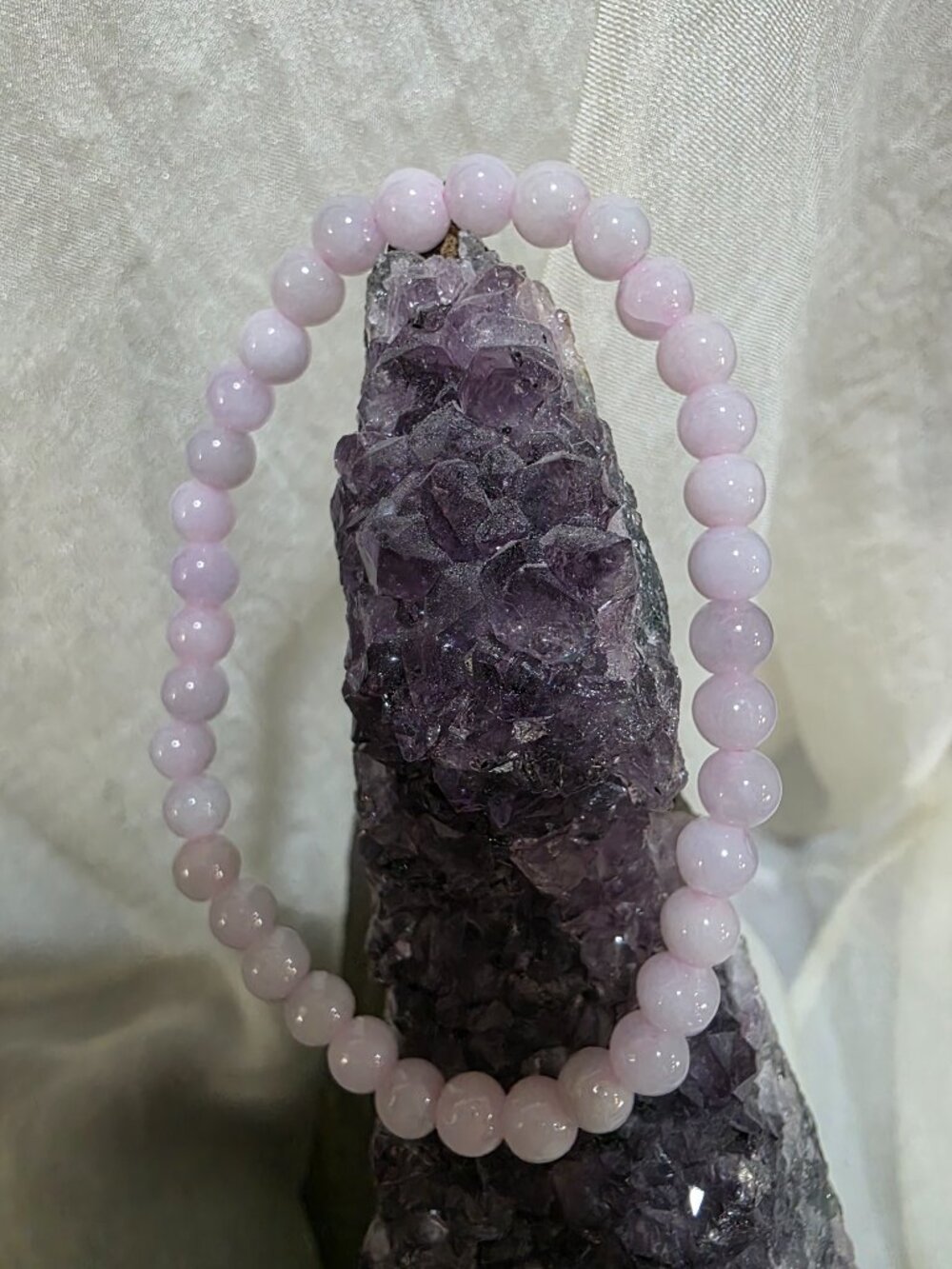 Natural lavender jade bracelet